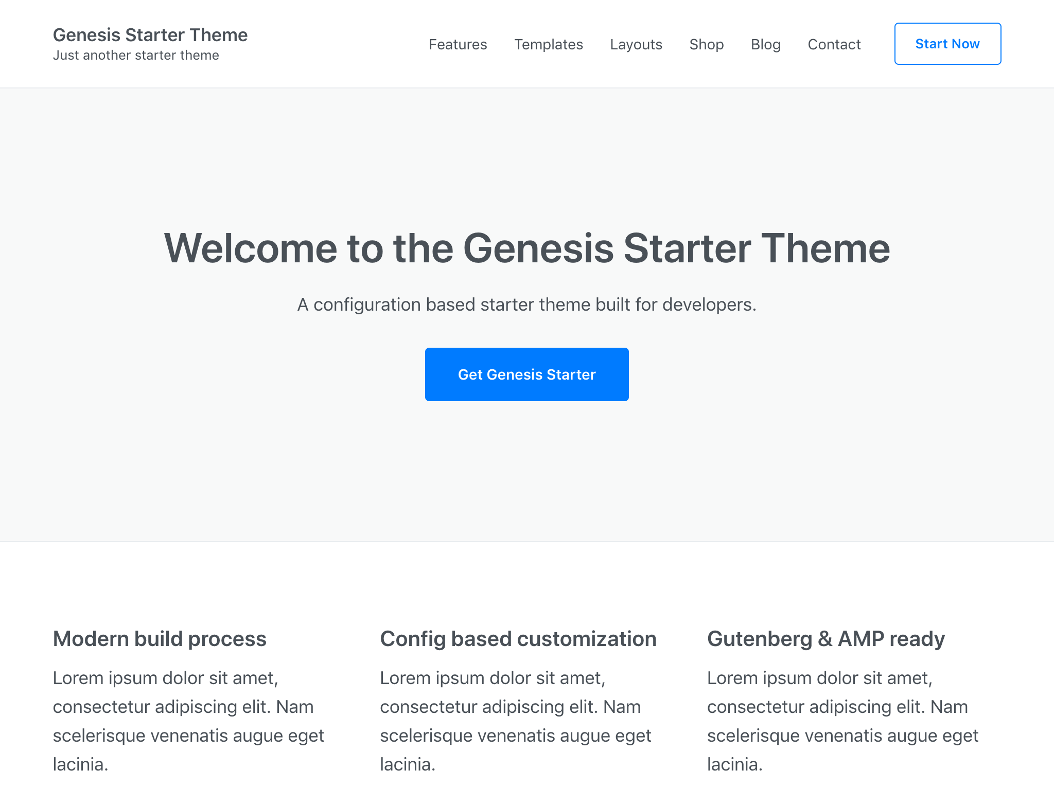 Genesis Starter Theme screenshot